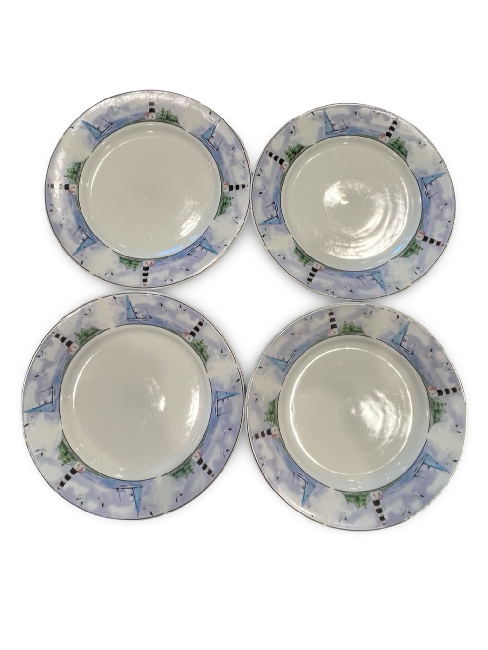 Thomson Pottery 10” Dinner Plate Set of Four